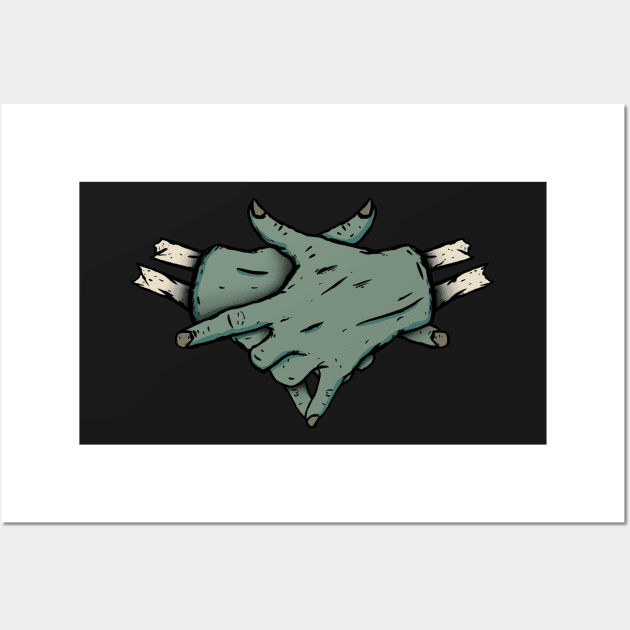 Pentagram Hands Wall Art by gopencyprep